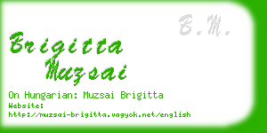 brigitta muzsai business card